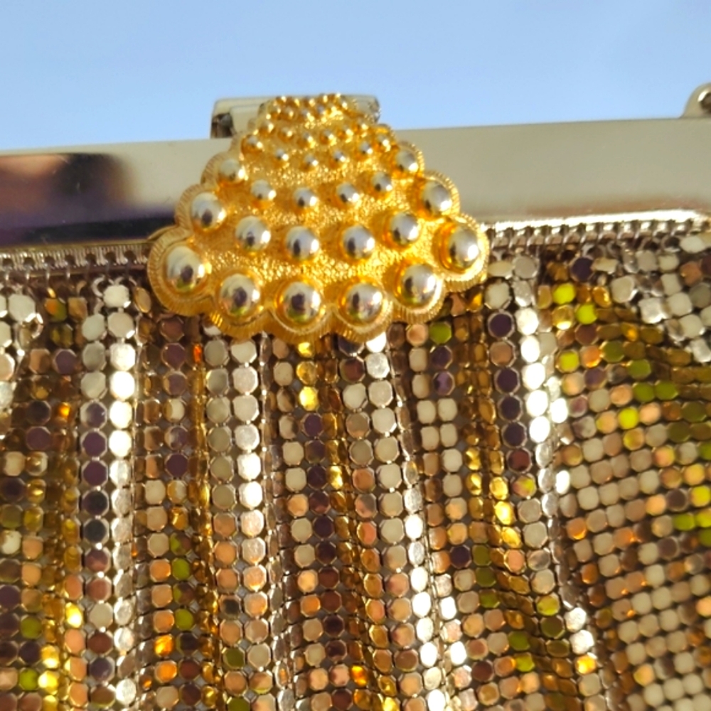 Whiting & Davis Gold Mesh Bag - Picture 2 of 10